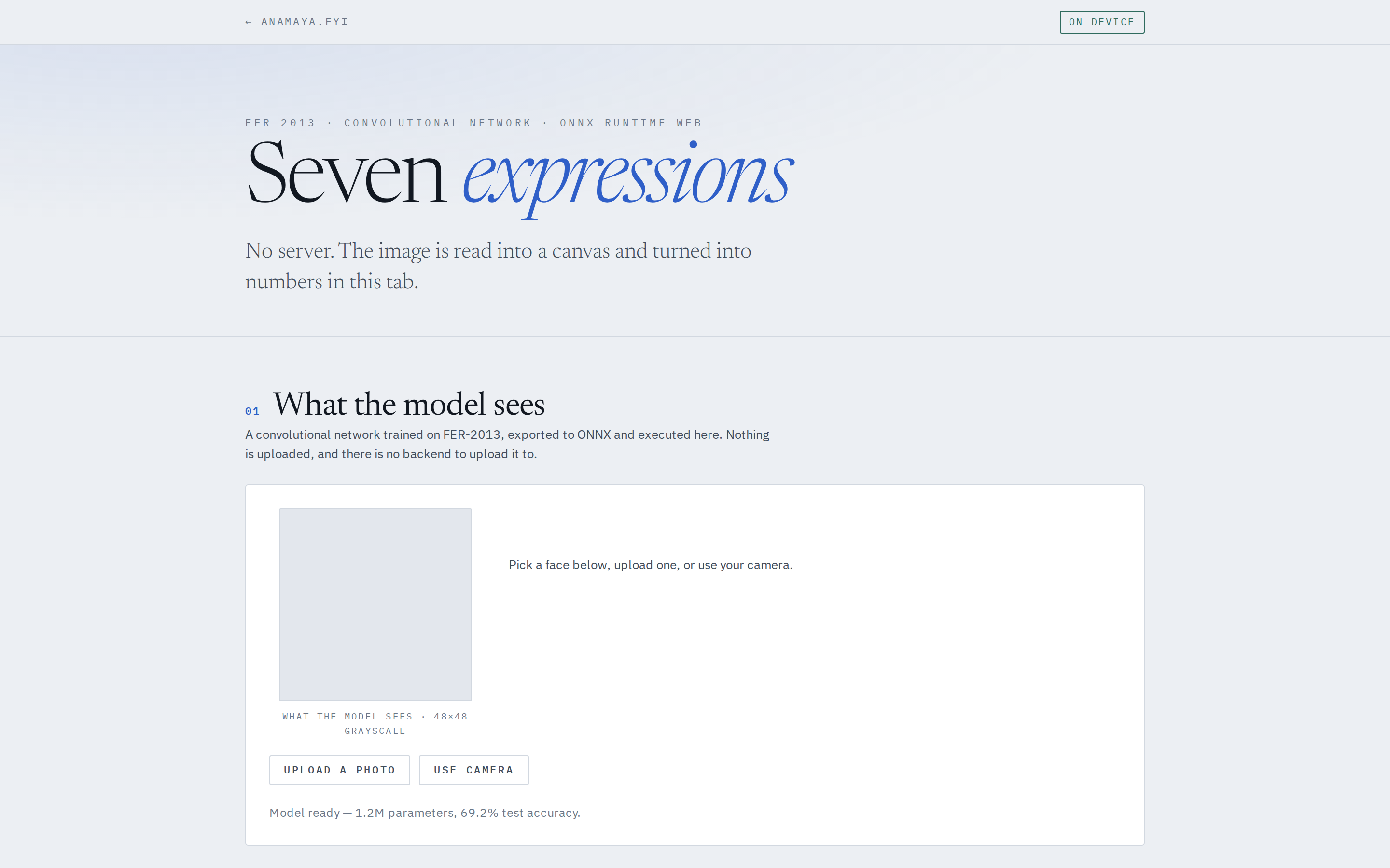 Emotion Recognition on screen
